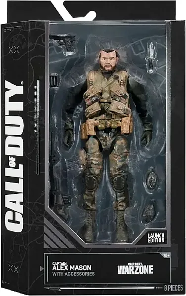 CALL OF DUTY BLACK OPS ACTION FIGURE CAPTAIN ALEX MASON 17 CM